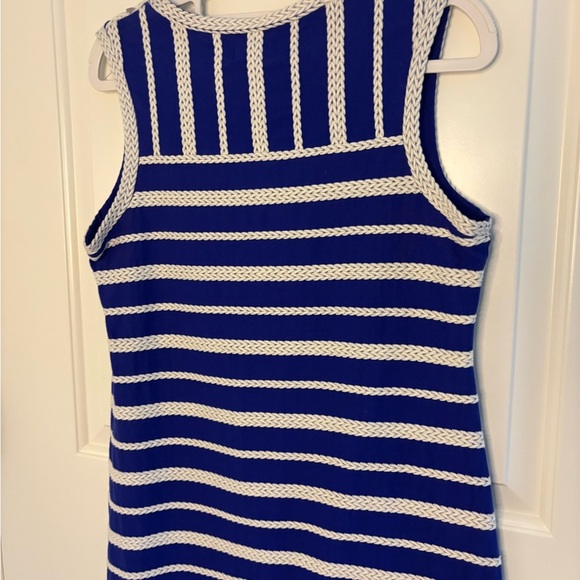 NWT Max Studio Blue and White Sleeveless Sheath Dress - Picture 3 of 7